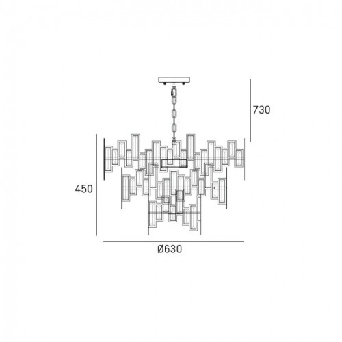 Люстра CosmoLight St Petersburg P09158CP