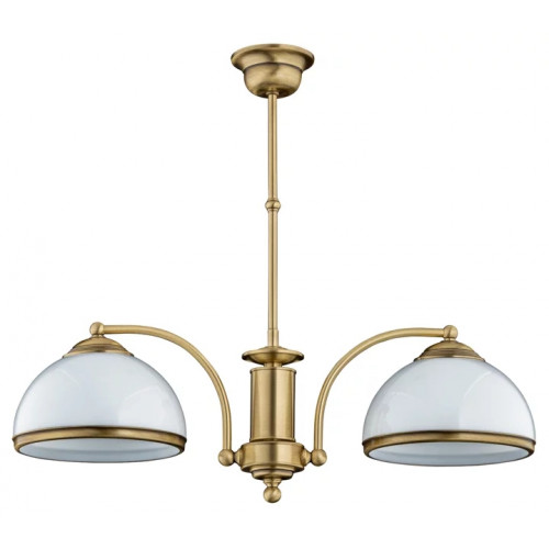 Люстра Kutek OBD, патина, скло, 58 см