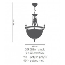Люстра Amplex CORDOBA I 454 (8185)
