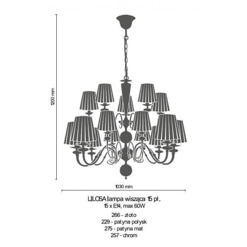 Люстра Amplex LILOSA 229 (8689)