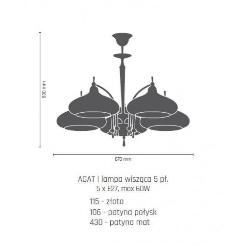 Люстра Amplex AGAT 115 (8958)