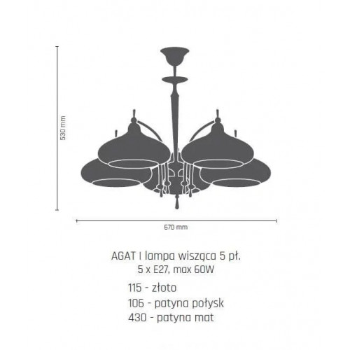 Люстра Nowodvorski TURDA 8958