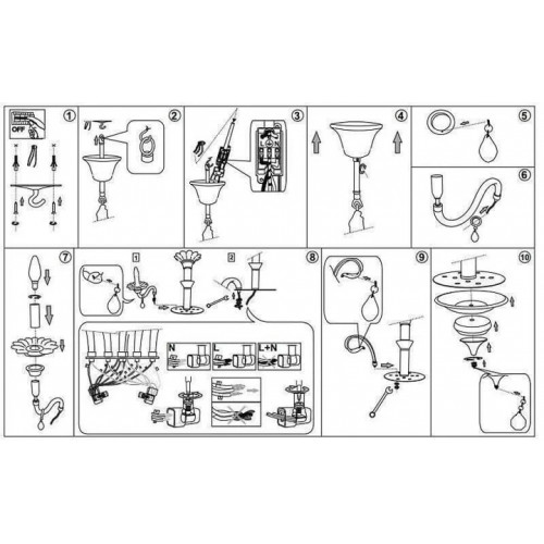 Люстра Ideal Lux COSMOPOLITAN 273693