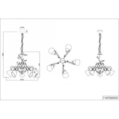 Люстра Trio TRADITIO 110700528