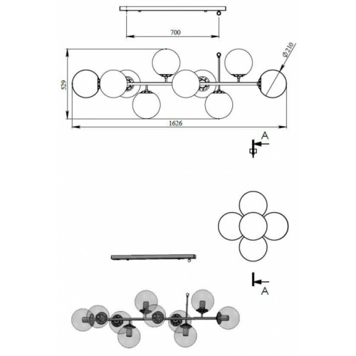 Люстра Pikart BB2 25268-4