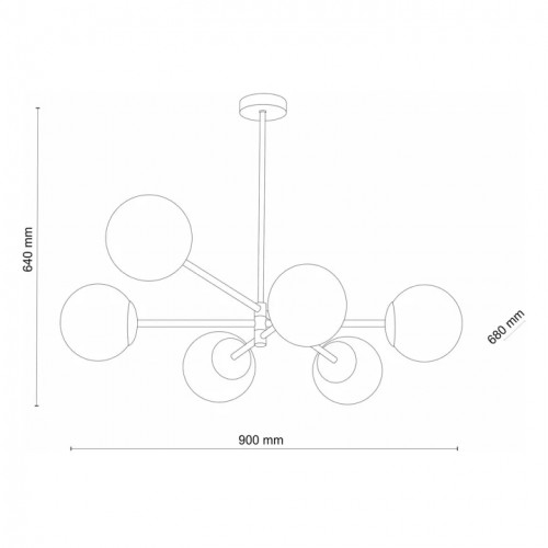 Люстра TK Lighting SARIUS GOLD 4736