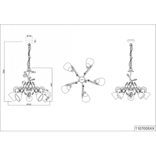 Люстра TRIO TRADITIO 110700561