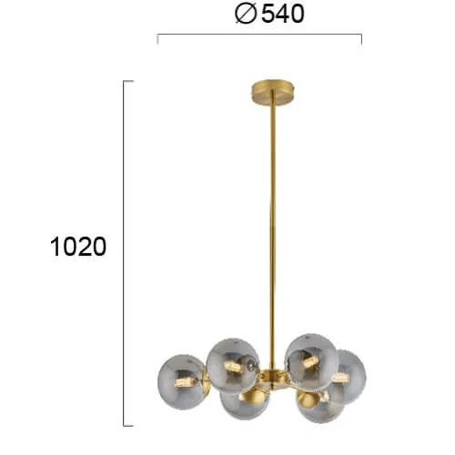 Люстра Viokef FIORE 4254700