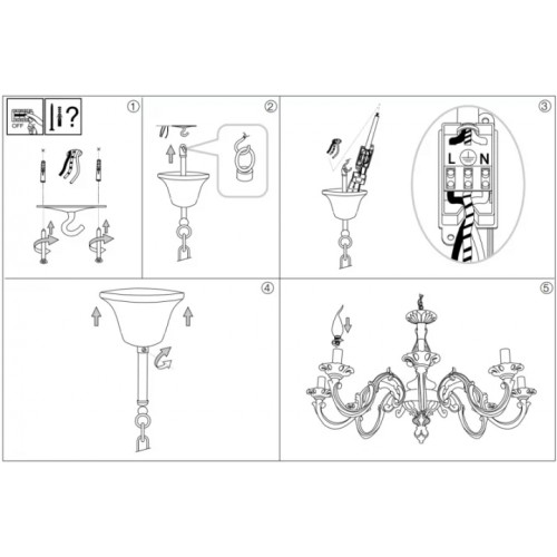Люстра Ideal Lux JUSTINE 197524