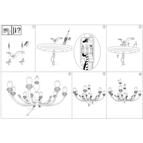 Люстра Ideal Lux VANITY 206622