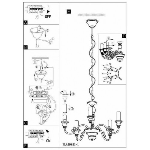 Люстра Eglo CAPOSILE 49851