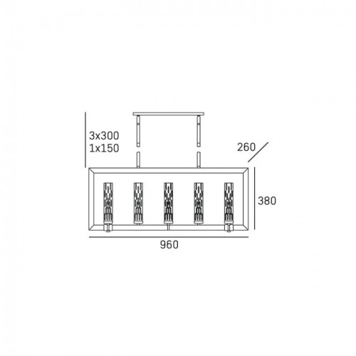 Люстра CosmoLight PORTLAND P04254NI WD