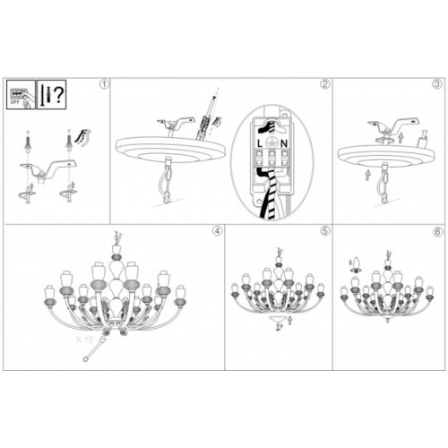 Люстра Ideal Lux VANITY 206639