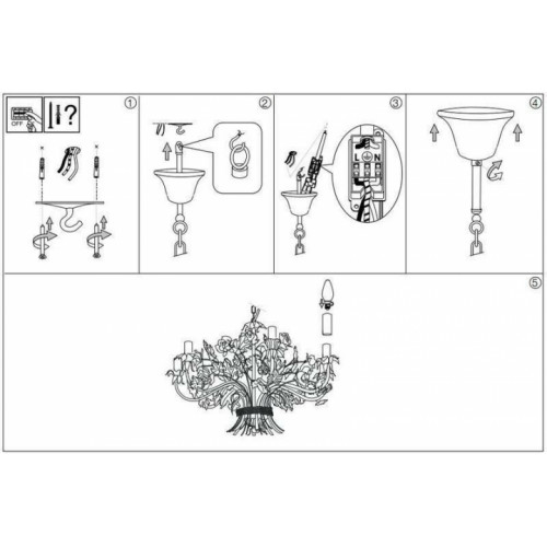 Люстра Ideal Lux CAMILLA 168081