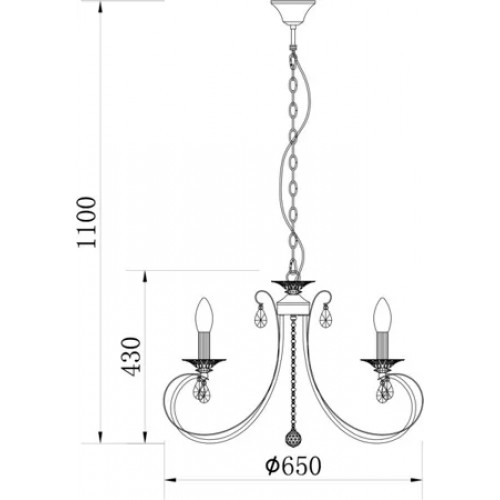 Люстра Zuma Line NOVIA RLD94217-6A