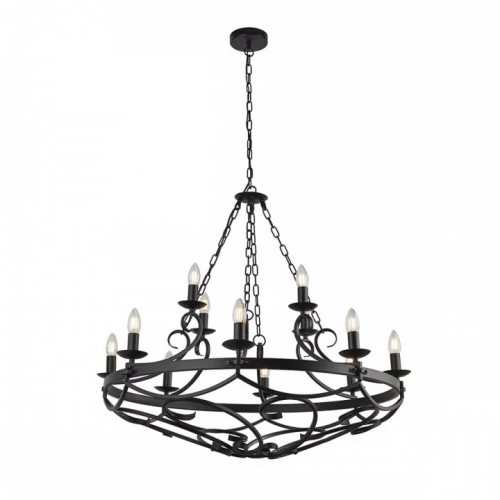 Люстра Searchlight CARTWHEEL 8912-12BK