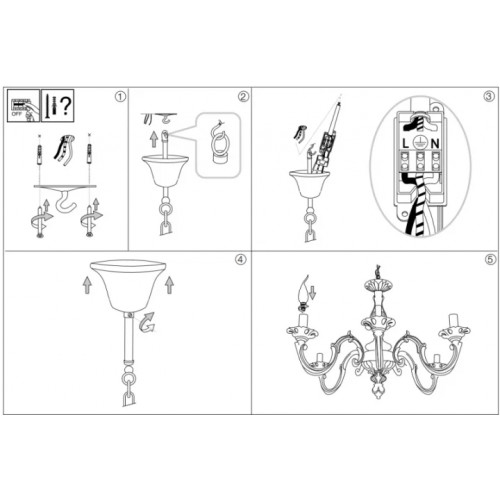 Люстра Ideal Lux JUSTINE 197500