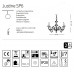 Люстра Ideal Lux JUSTINE 197500