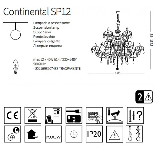 Люстра deal Lux CONTINENTAL 207483