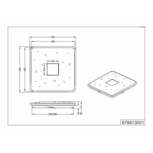Стельовий світильник TRIO RAIKO 678613001