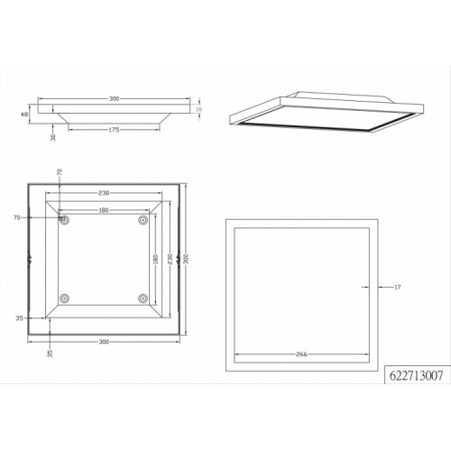 Стельовий світильник TRIO FUTURE 622713007