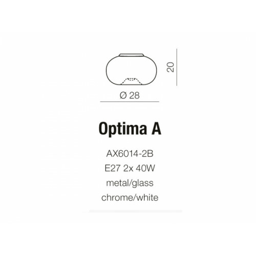 Стельовий світильник AZzardo OPTIMA A AZ0181 (AX60142BWH)