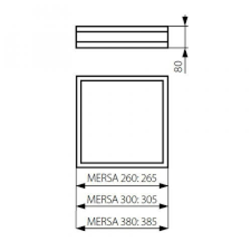 Стельовий світильник Kanlux MERSA 380-W/M 25678