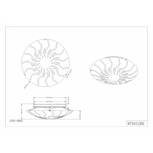 Стельовий світильник TRIO GEMMA 673411201