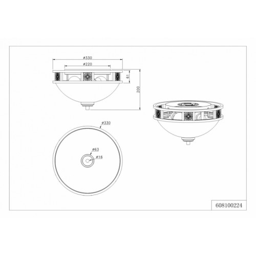 Стельовий світильник Trio QUINTA 608100224
