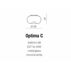 Стельовий світильник AZzardo OPTIMA C AZ0183 (AX60145BWH)