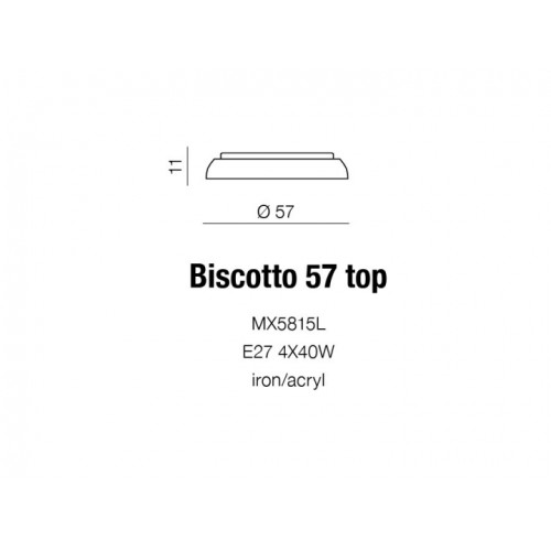 Стельовий світильник AZzardo BISCOTTO 57 AZ0560 (MX5815L )