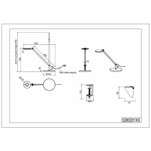 Настільна лампа TRIO ROTTERDAM 528020142