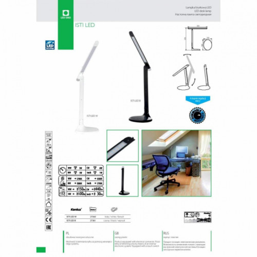 Настільна лампа Kanlux ISTI LED B 27361