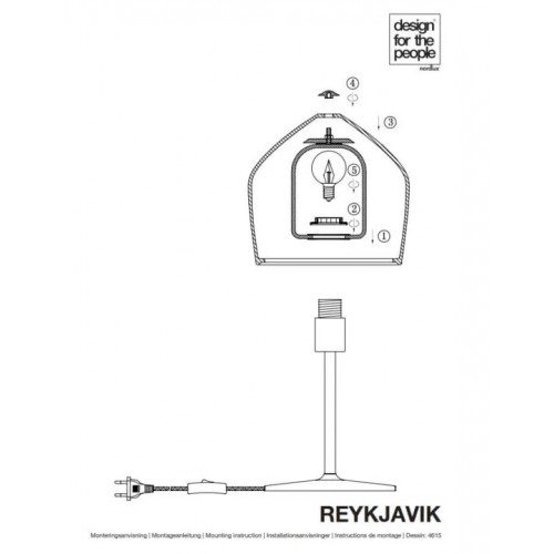 Настільна лампа DFTP REYKJAVIK 46155001
