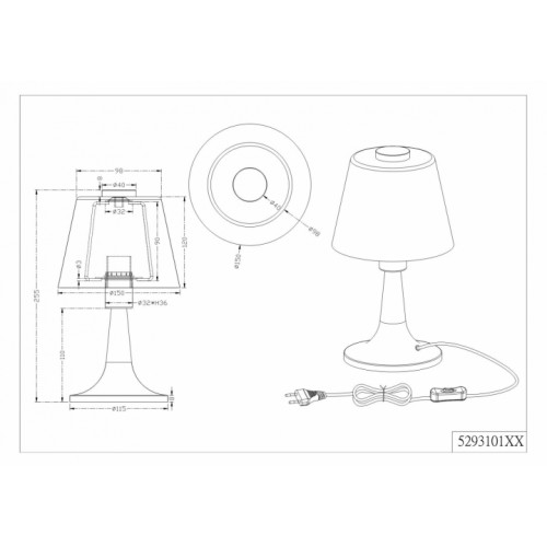 Настільна лампа Trio MONTI 529310107