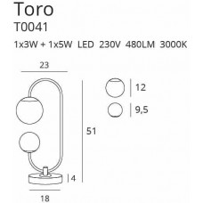 Настільна лампа MAXlight TORO T0041