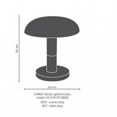 Настільна кабінетна лампа Amplex FUNGO 0570 (8291)