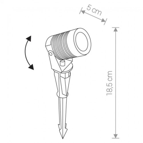 Настільна лампа Searchlight FLASK EU59041SN