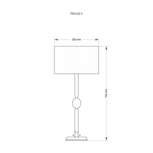 Настільна лампа Kutek TIVOLI TIV-LG-1(N)