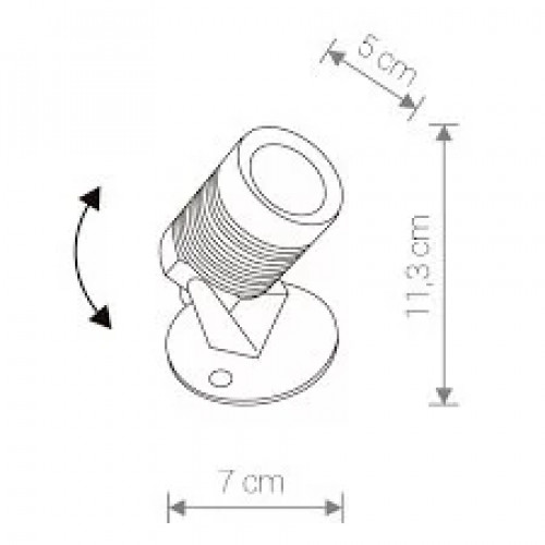 Настільна лампа Searchlight FLASK EU59041SN