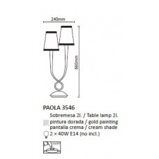 Настільна лампа Mantra Paola 3546