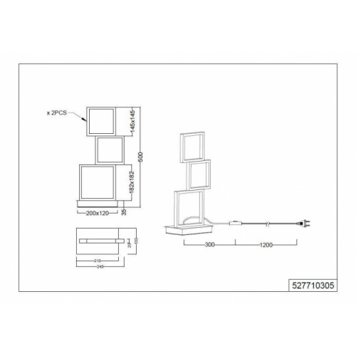 Настільна лампа Trio SORRENTO 527710305