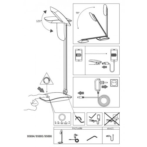 Настільна лампа Eglo CAJERO 95695