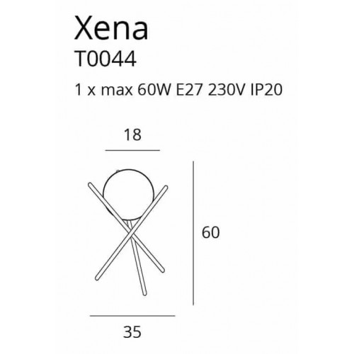 Настільна лампа MAXlight XENA T0044