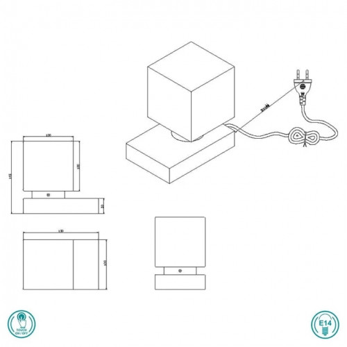 Настільна лампа Trio TILL II 590200107