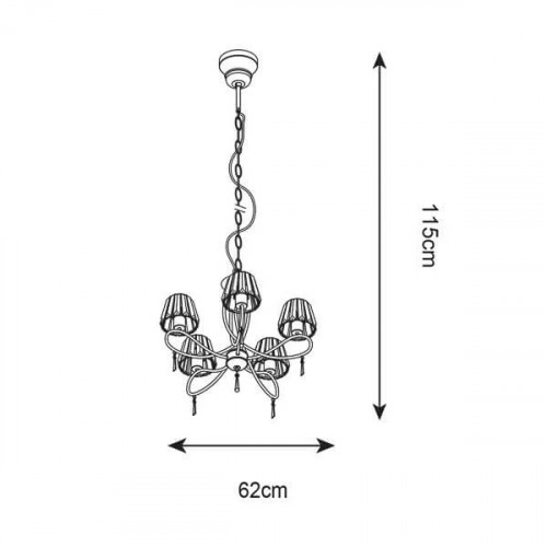 Настільна лампа Searchlight FIZZ EU9711CU