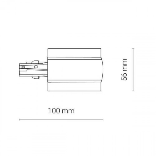 Блок живлення правий Nowodvorski CTLS RECESSED POWER END CAP, RIGHT (PE-R) 8691