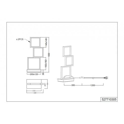 Настільна лампа Trio SORRENTO 527710332