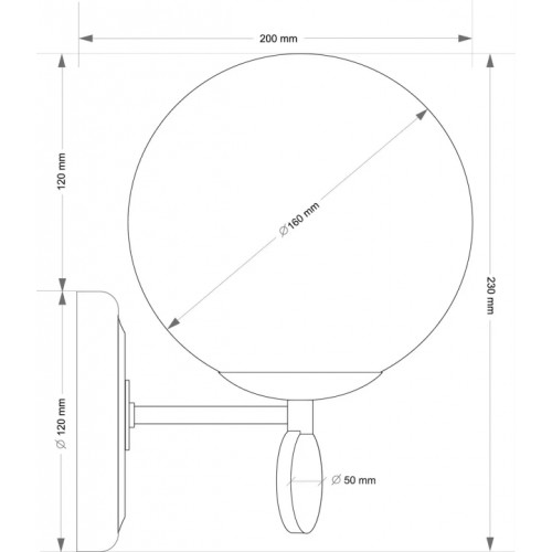 Настільна лампа Kutek DIMARO DIM-LG-1(N)