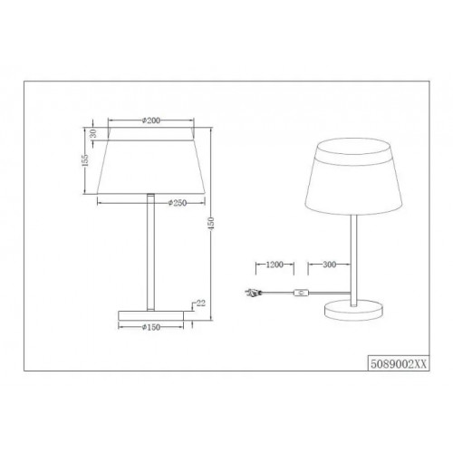 Настільна лампа Trio BARONESS 508900231